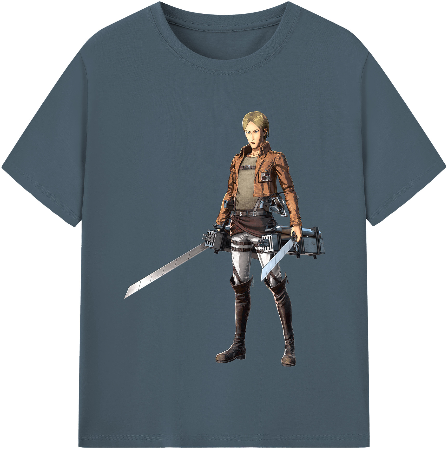 （画像用） 進撃の巨人 Attack on Titan 綿100％半袖Tシャツ（フロントプリント）